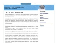 Calcul pret immobilier